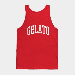 Gelato College Type Italian Food Gelato Lover Tank Top